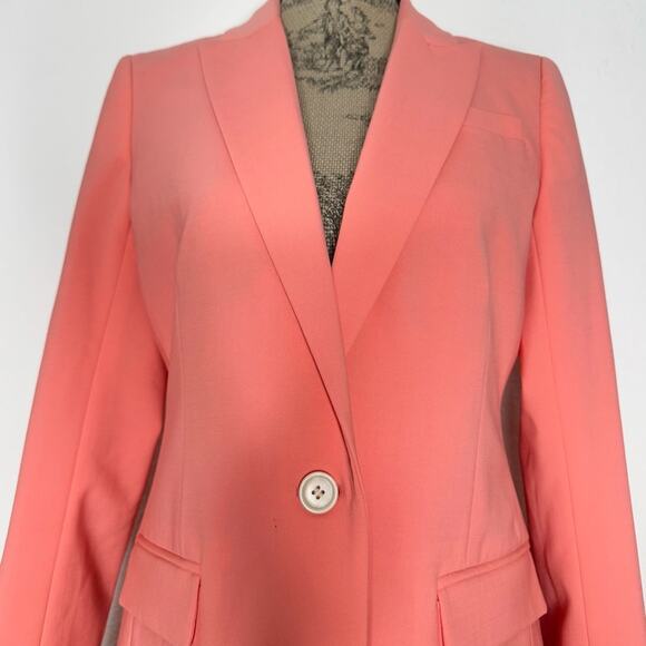 J. Crew Tollegno 1900 Italian Stretch Wool Long Parke Blazer #AJ897 Size 4 - Picture 3 of 11